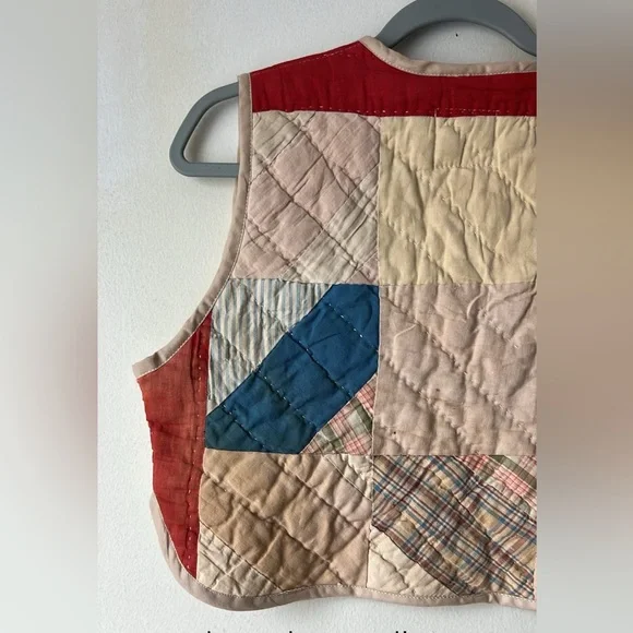 Potter’s Daughter Quilted Vest Size Small - 1910s - 1920s quilt - amazing! - Picture 3 of 4